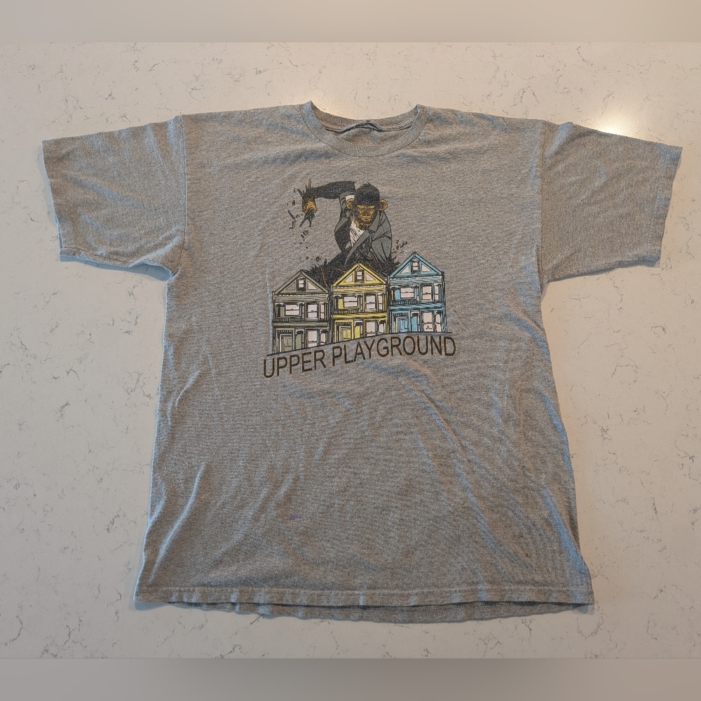 Vintage Y2K Upper Playground Men's Medium Shirt Gorilla Rampage Video Game